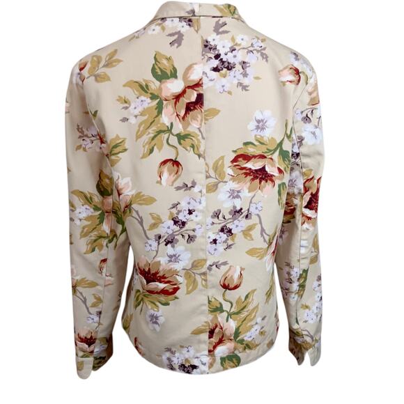 COLDWATER CREEK Embroidered Floral Jacket Blazer XS Romantic‎ Cottagecore Career - Picture 5 of 13